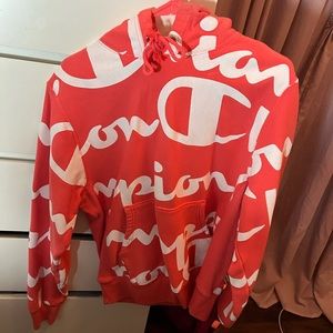 Pink Champion hoodie